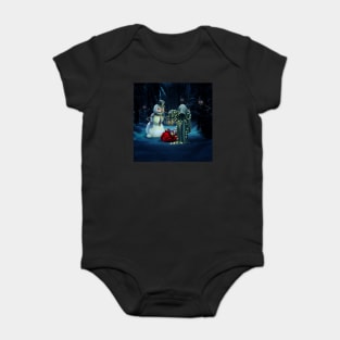 Dark christmas time Baby Bodysuit